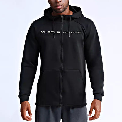HUSTLE Series Athleisure Hoodie Full sleeves Black