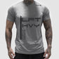 Men Light Grey  LFT HVY  QUICK DRY Athleisure Tshirt.