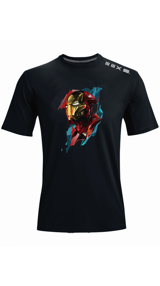 IRON MAN   Black short sleeve tshirt