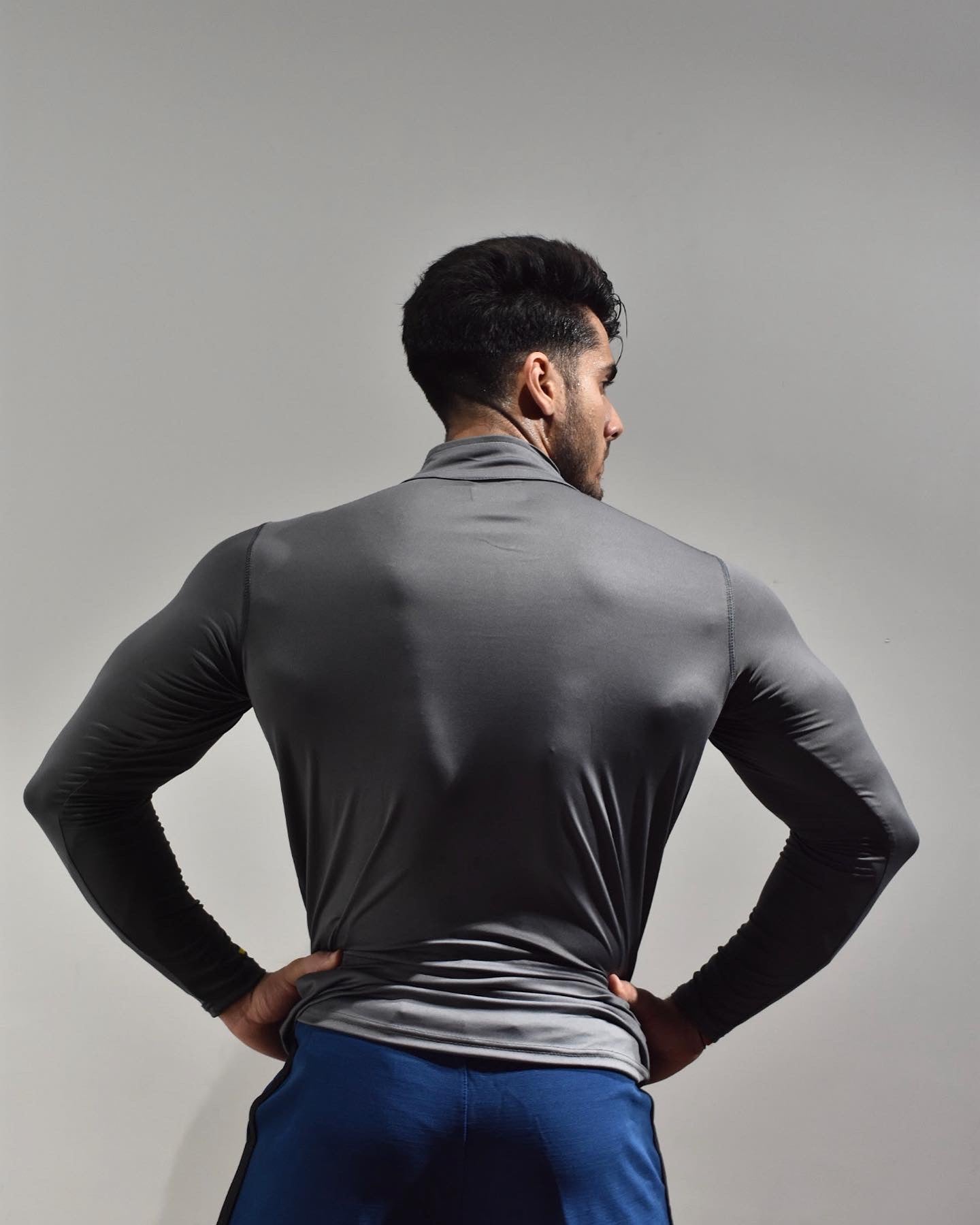 Men's Steel Grey  Dri- Tech  ½ Zip Long Sleeve Sweatshirt