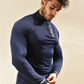 Men's Navy Blue Dri- Tech  ½ Zip Long Sleeve Sweatshirt