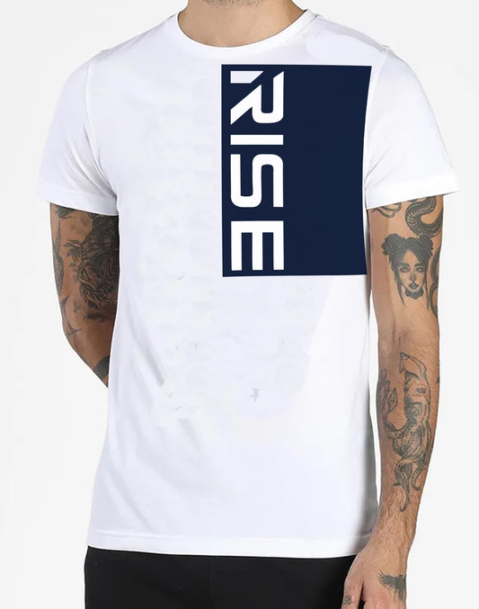 ACTIVE Casual  White short sleeve tshirt RISE